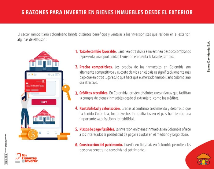 Seos razones para invertir en bienes desde el exterior